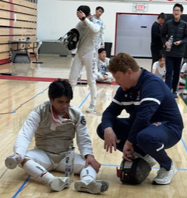 Derek Snyder coaching at a tournament